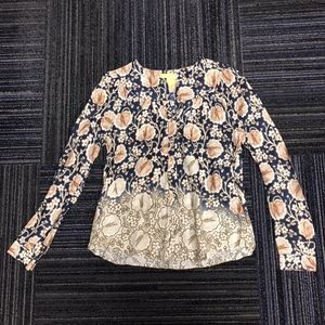 Anthropologie long sleeve blouse